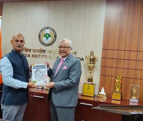 Interaction with Prof. Vaidya Pradeep Kumar Prajapati at AIIA, New Delhi